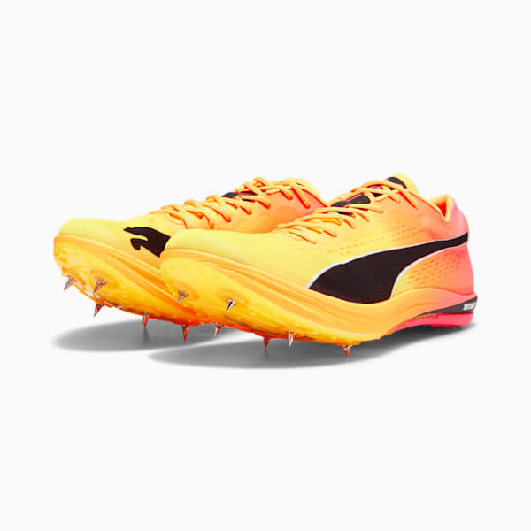 Puma Evospeed Long Distance Nitro Elite Track Spikes Shoes Sun Stream Sunset Glow Black 11.5